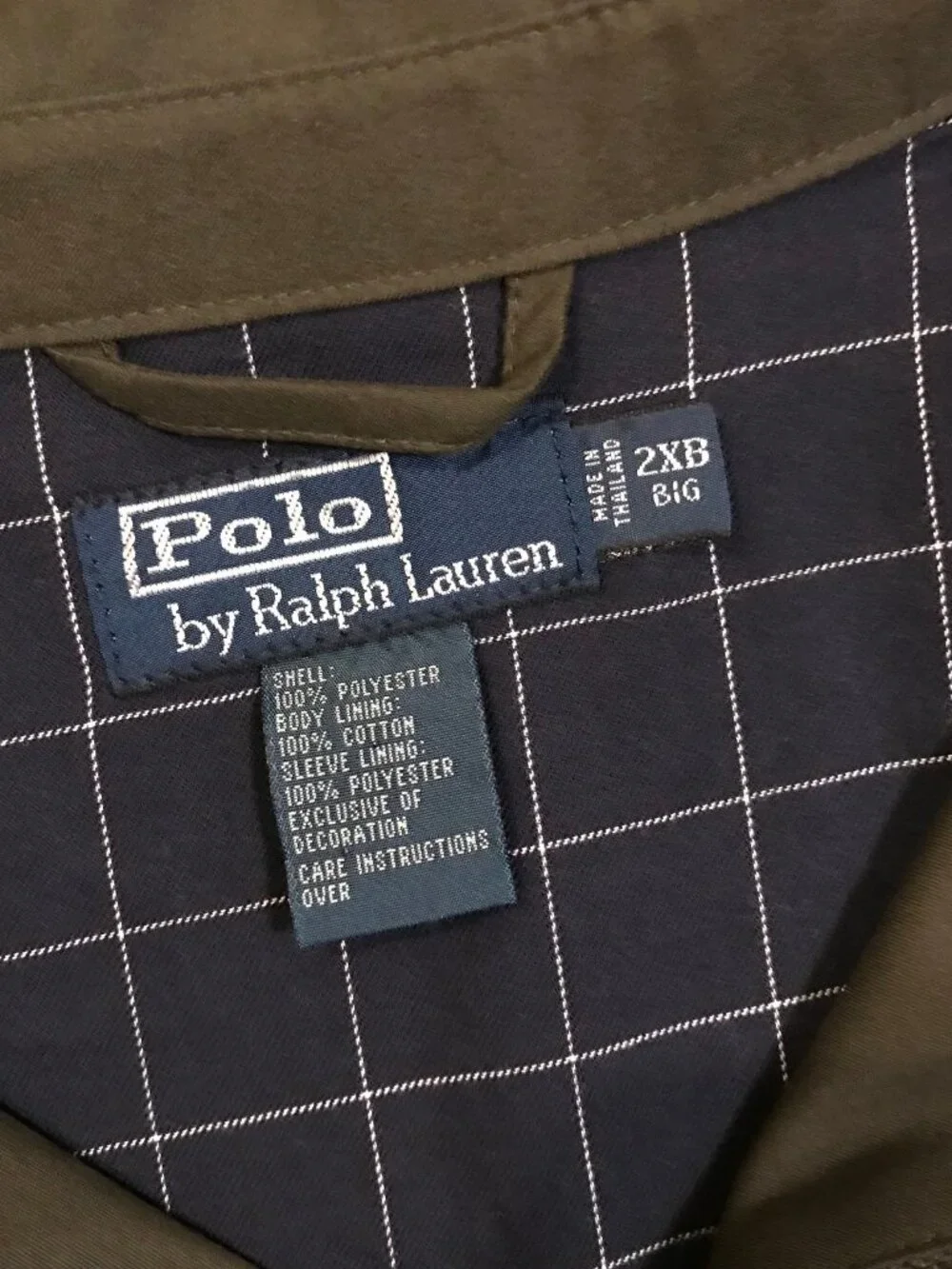 Men's Polo Ralph Lauren Harrington Bi Swing Jacket-Size 2XB BIG (Olive)